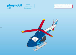 Manual de uso Playmobil set 4423 Racing Helicóptero de la televisión