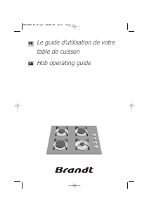Manual Brandt TG613BS1 Hob