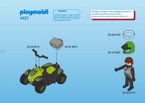 Manual Playmobil set 4427 Racing All terrain vehicle