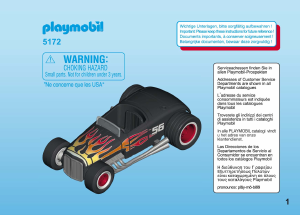 Manuale Playmobil set 5172 Racing Macchina da corsa