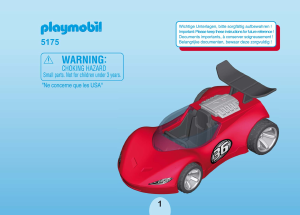 Manuale Playmobil set 5175 Racing Sports racer