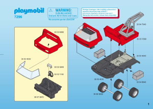 Manual de uso Playmobil set 7296 Racing Camión remolque