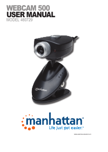 Manual Manhattan 460729 Webcam 500 Webcam