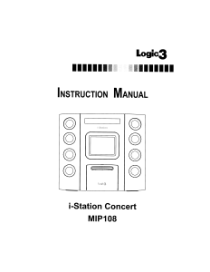 Handleiding Logic3 MIP108 i-Station Concert Speakerdock