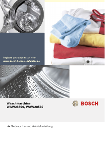 Bedienungsanleitung Bosch WAW28530 Waschmaschine