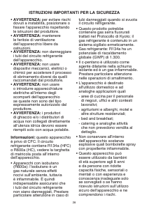 Manuale Ignis CV 142/NF Congelatore