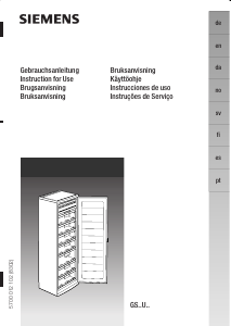 Bruksanvisning Siemens GS29U421SD Frys