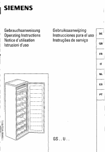 Manuale Siemens GS34U01 Congelatore