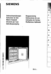 Manuale Siemens GU12L444GB Congelatore