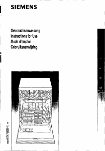 Handleiding Siemens SE24031GB Vaatwasser