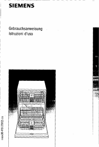 Manuale Siemens SE24290II Lavastoviglie