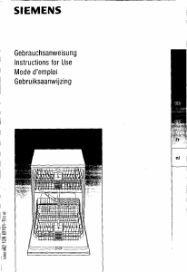 Mode d’emploi Siemens SE25293 Lave-vaisselle