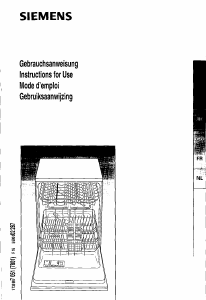 Mode d’emploi Siemens SE26230GB Lave-vaisselle