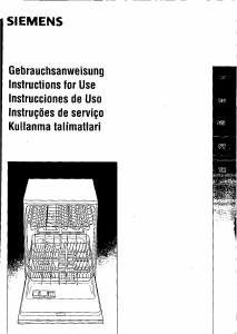 Handleiding Siemens SE54204EP Vaatwasser