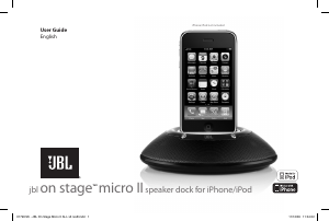 Handleiding JBL On Stage Micro II Speakerdock
