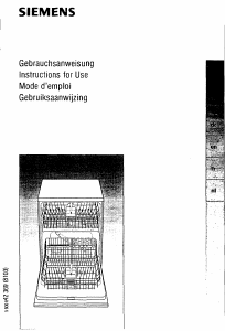 Bedienungsanleitung Siemens SL55592 Geschirrspüler