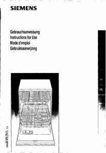 Handleiding Siemens SL64560EU Vaatwasser