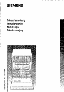 Bedienungsanleitung Siemens SL64630GB Geschirrspüler