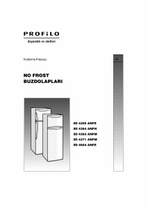 Kullanım kılavuzu Profilo BD4371ANFM Donduruculu buzdolabı