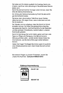 Bedienungsanleitung Constructa CH671S2 Herd