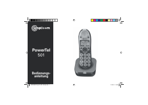 Bedienungsanleitung Amplicomms PowerTel 501 Schnurlose telefon
