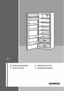 Bedienungsanleitung Siemens KS38RS52 Kühlschrank