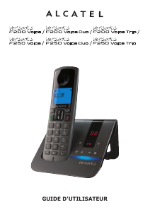 Mode d’emploi Alcatel Versatis F200 Voice Téléphone sans fil