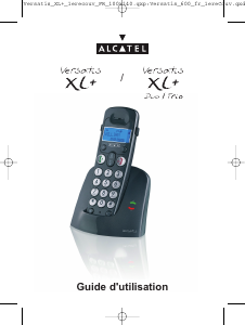 Mode d’emploi Alcatel Versatis XL+ Téléphone sans fil