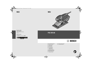 Kullanım kılavuzu Bosch PSS 300 AE Yörüngeli zımpara