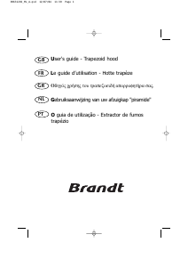 Manual Brandt AD436BE1 Cooker Hood