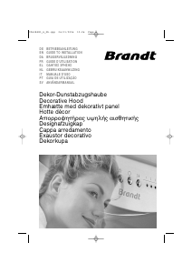 Mode d’emploi Brandt AD679XE1 Hotte aspirante