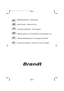 Handleiding Brandt AD1036B Afzuigkap