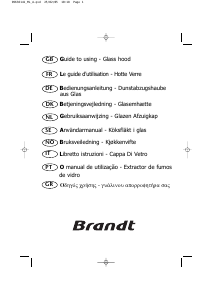 Bruksanvisning Brandt AD586XE1 Köksfläkt