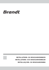 Brugsanvisning Brandt AD399XN1 Emhætte