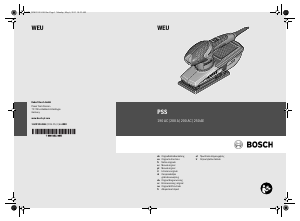Kullanım kılavuzu Bosch PSS 200 A Yörüngeli zımpara