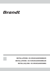 Bruksanvisning Brandt AD526XN1 Kjøkkenvifte