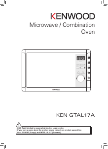 Manual Kenwood KEN GTAL17A Microwave