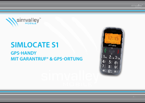 Bedienungsanleitung Simvalley PX-1720-675 Simlocate S1 Handy