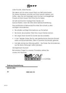 Bruksanvisning Neff B85H54N0MC Ugn