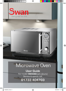 Manual Swan SM3080N Microwave