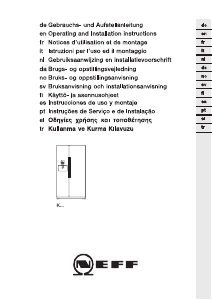 Bedienungsanleitung Neff K3990X7RU Kühl-gefrierkombination