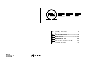 Bedienungsanleitung Neff T69F76N0 Kochfeld