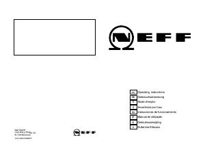 Manual Neff T25T2N0GB Placa
