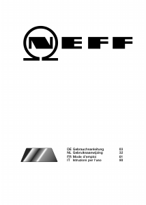 Használati útmutató Neff T43D20S0 Főzőlap