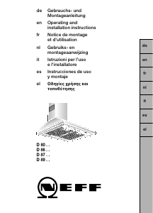 Manuale Neff D8012N0GB Cappa da cucina