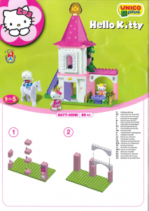 Brugsanvisning PlayBIG Bloxx set 800057046 Hello Kitty Prinsesse tårn