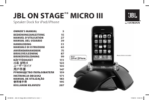 Handleiding JBL On Stage Micro III Speakerdock