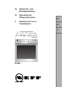 Bedienungsanleitung Neff E3422S0 Herd