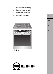 Manuale Neff E1452N0 Cucina