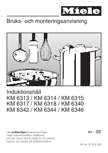 Bruksanvisning Miele KM 6315 Häll